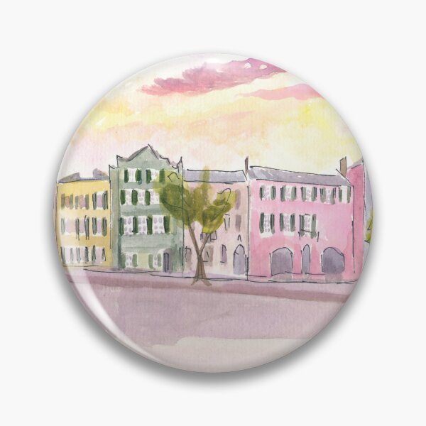 Item preview, Rainbow Row Street Scene in Charleston South Carolina at Sunset designed and sold by artshop77.