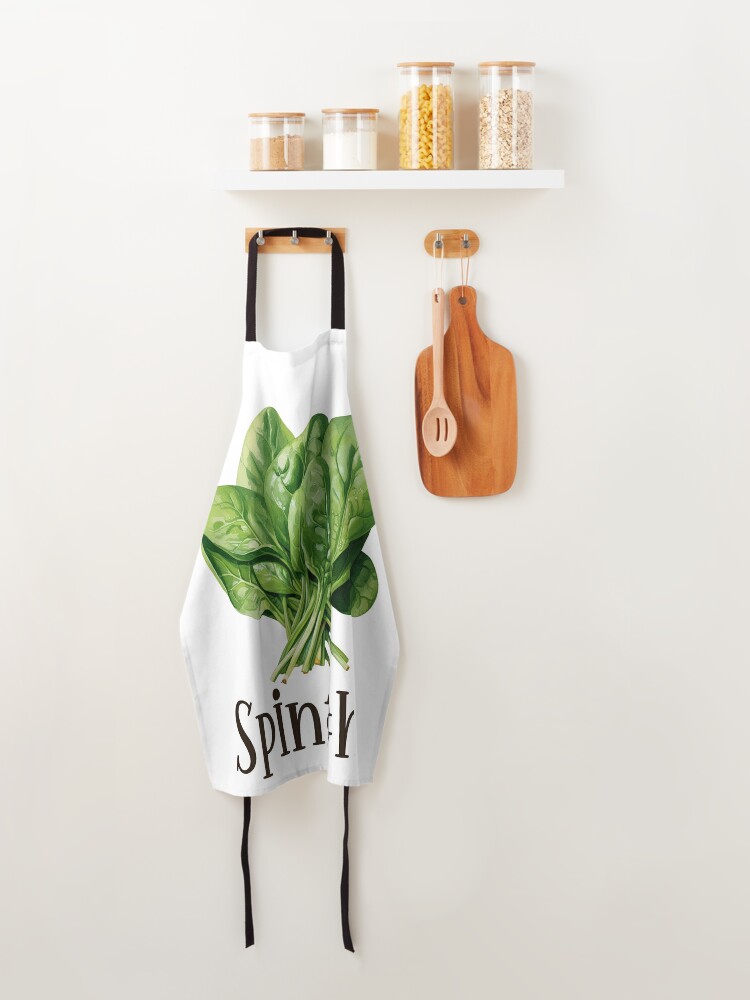 Discover Spinach Illustration Apron