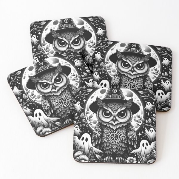 Item preview, Mystical owl with hat designed and sold by PixSellerShop.