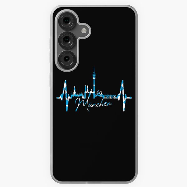 Item preview, Munich Skyline Heartbeat Germany Bavarian I Love München designed and sold by EDcreations.