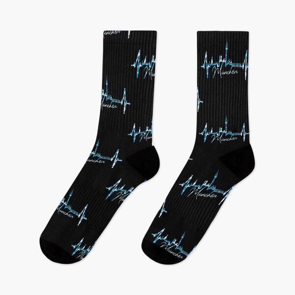 Item preview, Munich Skyline Heartbeat Germany Bavarian I Love München designed and sold by EDcreations.