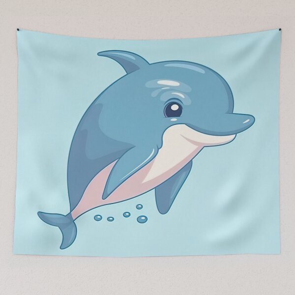 Item preview, Dolphin | cute style designed and sold by ComicsFactory.