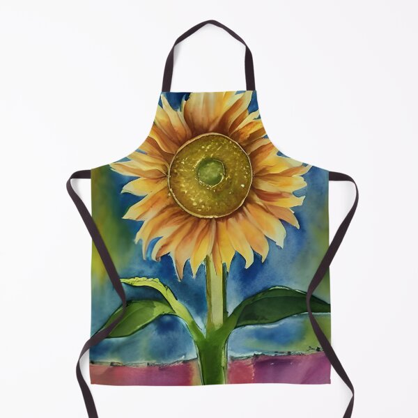 Item preview, Watercolor Sunflower designed and sold by FlutterByH.