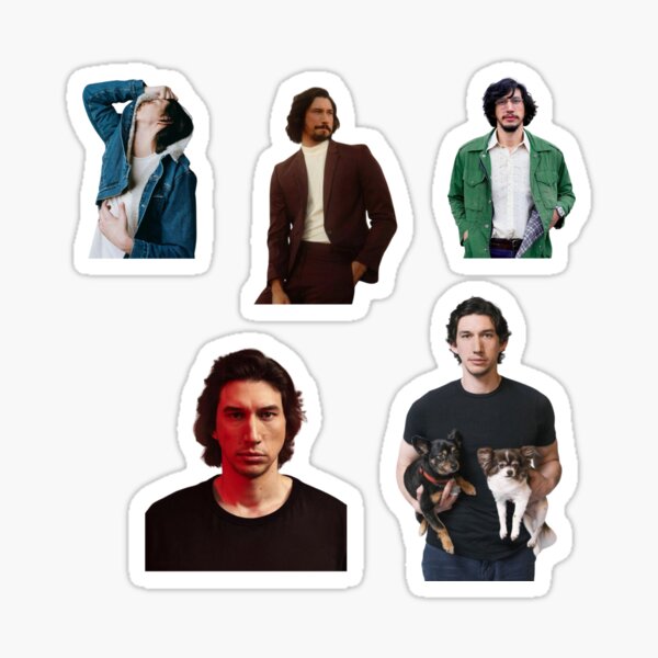 Vista previa del artículo con la obra «Paquete de pegatinas de Adam Driver», diseñado y vendido por rachelksisk.