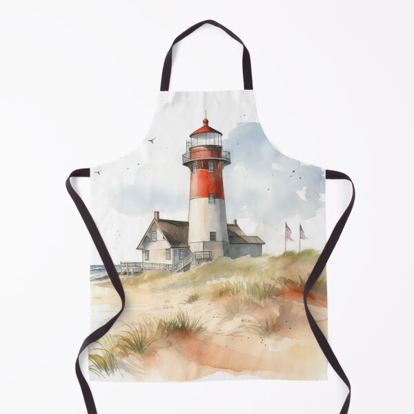 Item preview, Lighthouse of Sylt: Watercolor designed and sold by KatVik-Design.