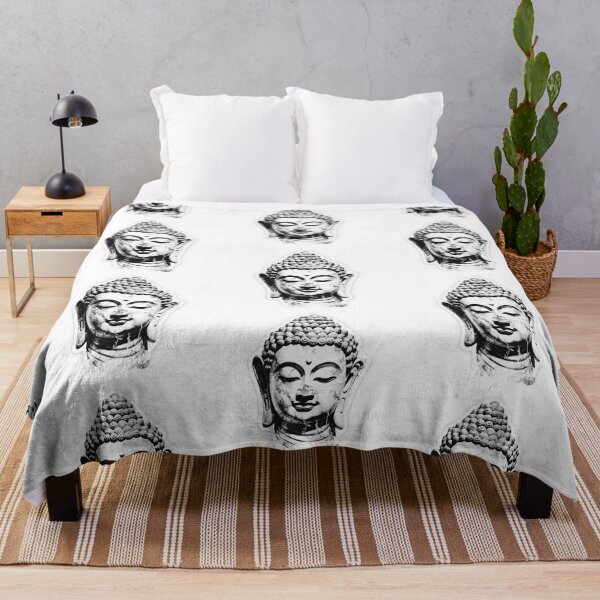 Item preview, Buddha Black White buddha Modern art home decoration, 3D Black White statue designed and sold by MartynGrey.