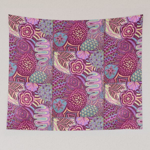 Item preview, Megenta Cosmic Lines designed and sold by 1979byShari.