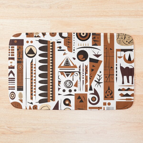 Item preview, Abstract composition in the style of cave paintings designed and sold by siloto.
