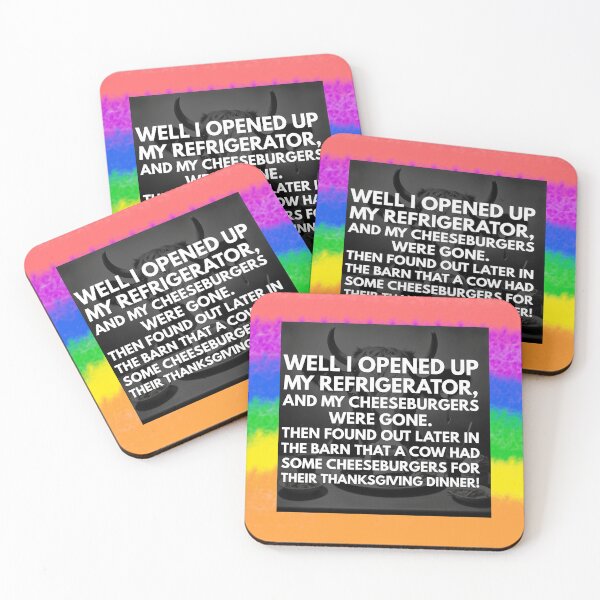 Item preview, cow had cheeseburgers for Thanksgiving designed and sold by Storiesforyou.
