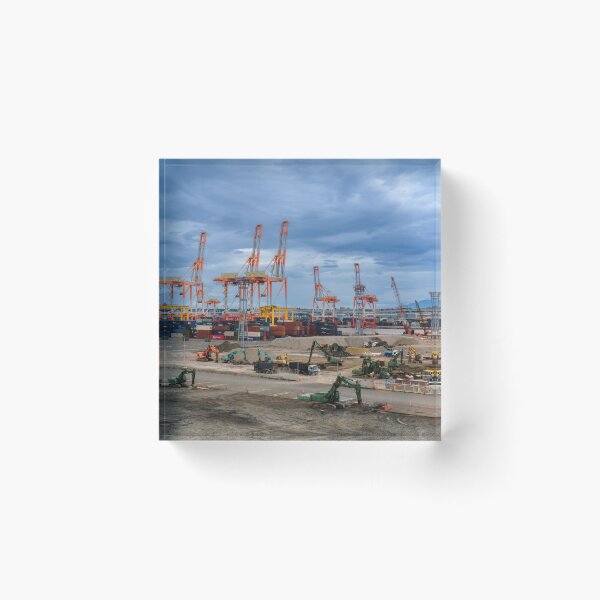 Item preview, Honmoku Wharf: Mega-Gantry Cranes and Pier Expansion Work designed and sold by Pix4Japan.