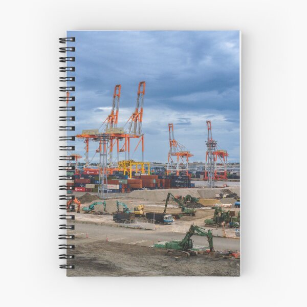 Item preview, Honmoku Wharf: Mega-Gantry Cranes and Pier Expansion Work designed and sold by Pix4Japan.