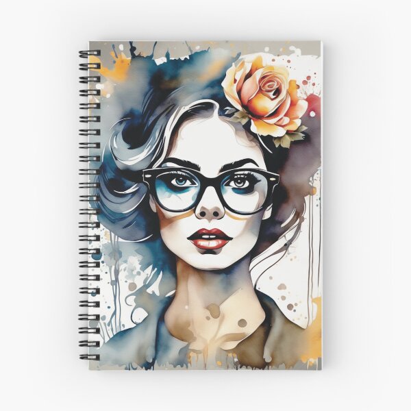Item preview, woman painting watercolor designed and sold by Mahilis.