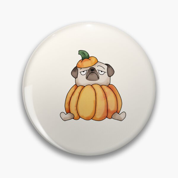 Item preview, Pug in a pumpkin designed and sold by haakondesign.