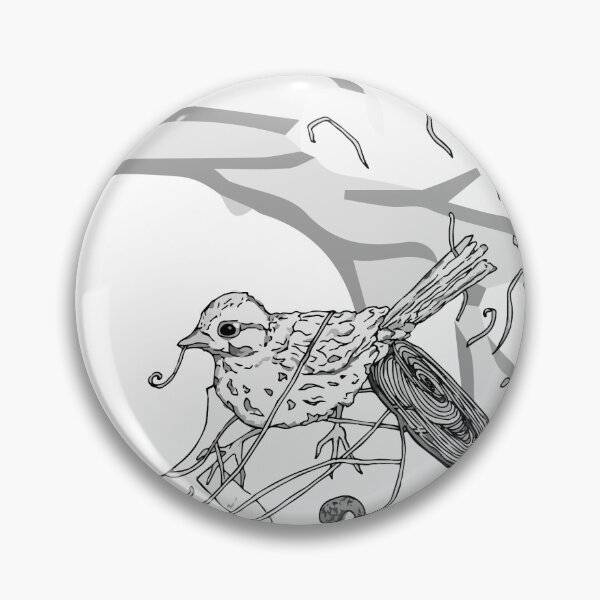 Item preview, Melancholy bird designed and sold by MilenaKernerArt.