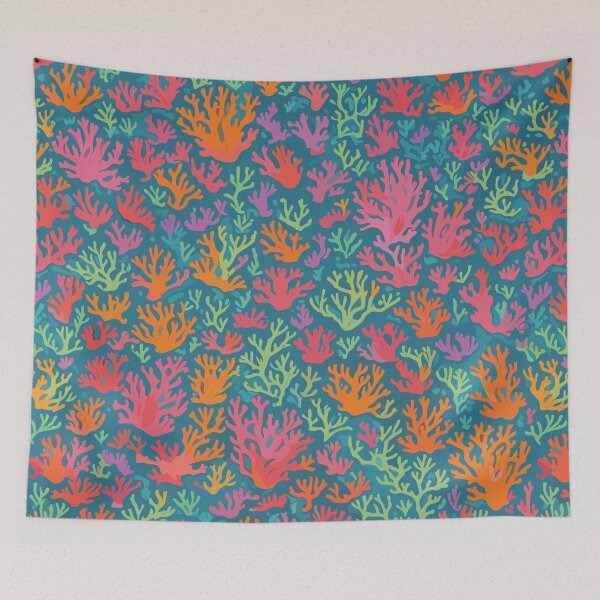 Item preview, Colorful Ocean Coral Reef Pattern designed and sold by Zazizu.