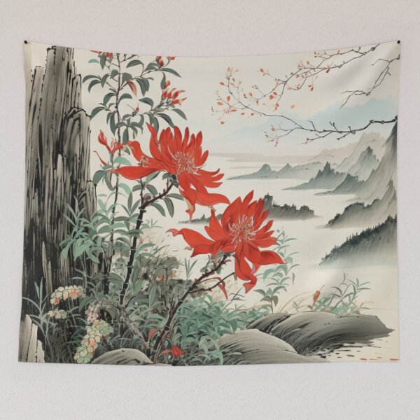 Item preview, Qi Baishi's Landscape #1 designed and sold by Bring Back Culture.
