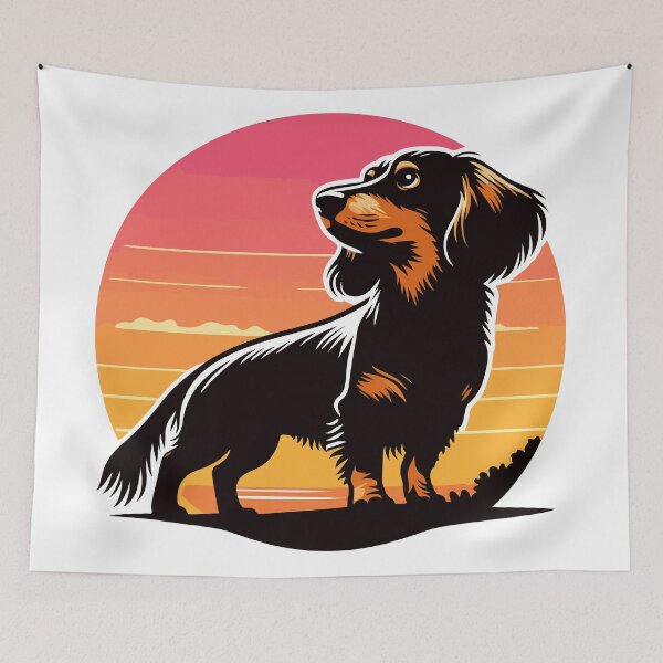 Item preview, Wiener Dog - Sunrise Boho Dachshund designed and sold by TheGusDesigns.