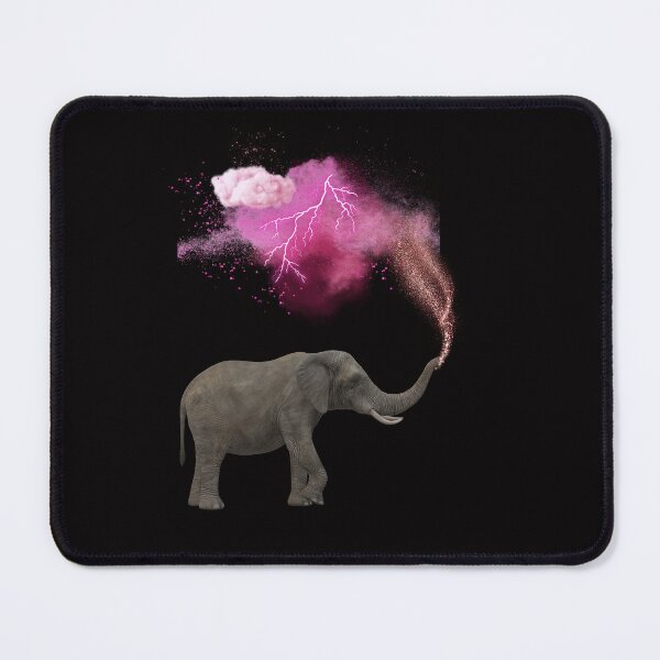 Item preview, Elephant Throwing Out Pink Dust Clouds designed and sold by MarieSusan.
