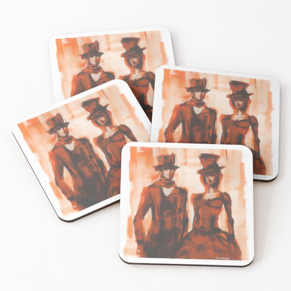 Item preview, Steampunk couple orange designed and sold by P-E-Sterling.