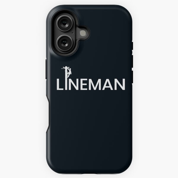 Linemen Typography iPhone Tough Case