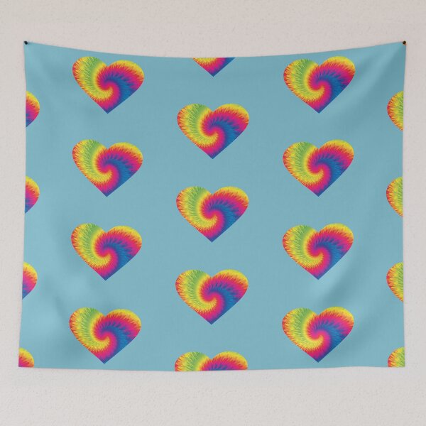 Item preview, Tie-dye heart, colorful design designed and sold by Sandra O'Toole.
