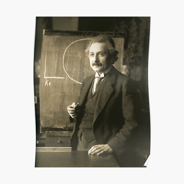 Albert Einstein Scientist Poster