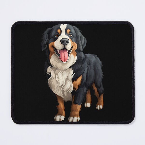 Item preview, Fluffy Bernese Mountain Dog Puppy Illustration designed and sold by meganohm.