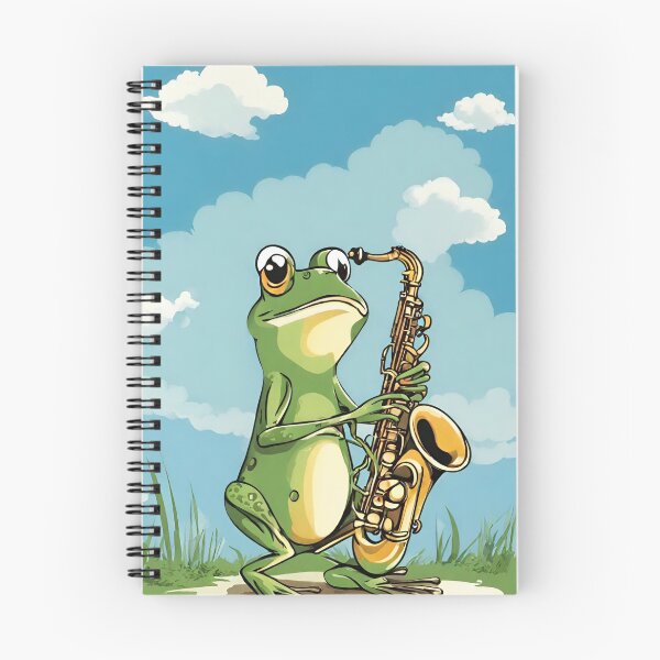 Item preview,  Frog saxophonist designed and sold by StyleSketch.