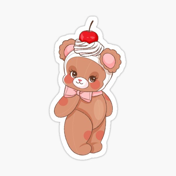 Item preview, kawaii cherry teddy bear | Cherry Bear | Cherry Aesthetic  designed and sold by KittyStrand.