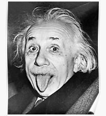 Póster Albert Einstein Tongue