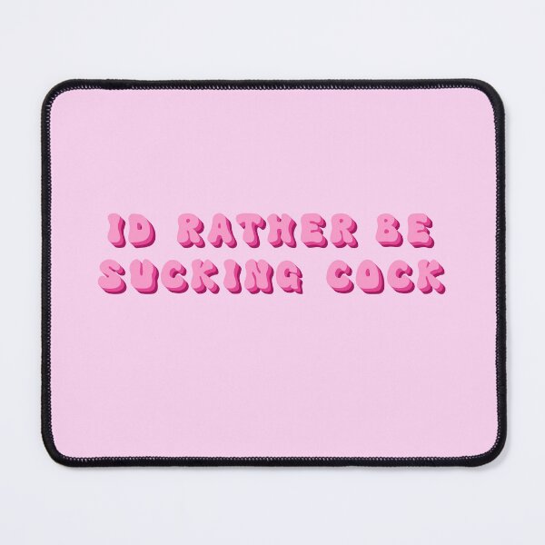 Item preview, I'd Rather Be Sucking Cock Groovy Pink Retro designed and sold by KinkShoppe.