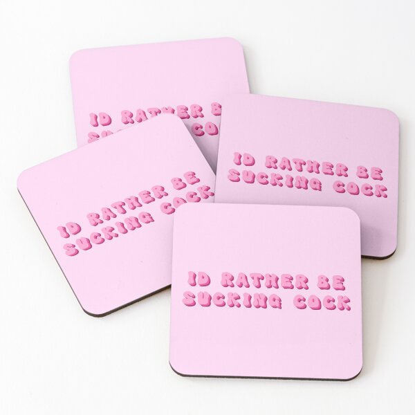 Item preview, I'd Rather Be Sucking Cock Groovy Pink Retro designed and sold by KinkShoppe.