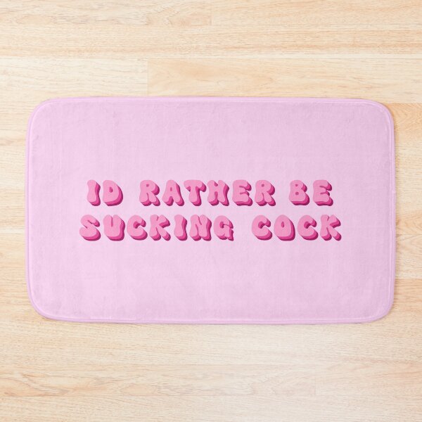 Item preview, I'd Rather Be Sucking Cock Groovy Pink Retro designed and sold by KinkShoppe.