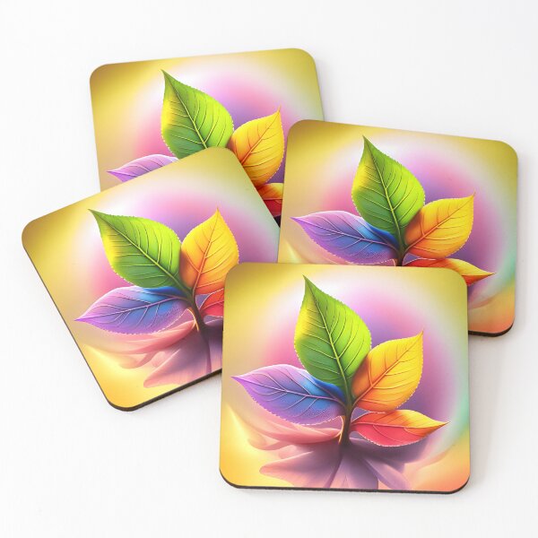 Item preview, Rainbow Coral Bell Leaf, Ai Generated Art  designed and sold by ACC .