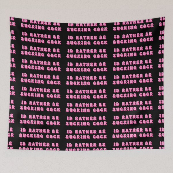 Item preview, I'd Rather Be Sucking Cock Groovy Pink Retro designed and sold by KinkShoppe.