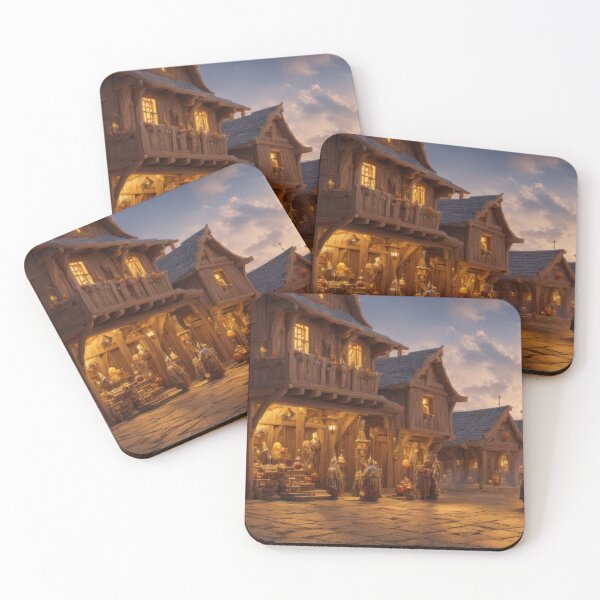 Item preview, Picture Medieval Middle Ages Autumn Market designed and sold by Damian Sobczyk.