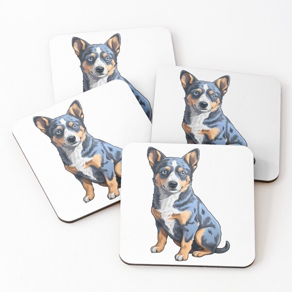 Item preview, Blue Speckle Blue Heeler Dog Puppy Illustration designed and sold by meganohm.
