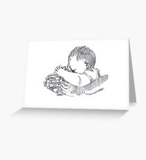 In His Hands Greeting Card
