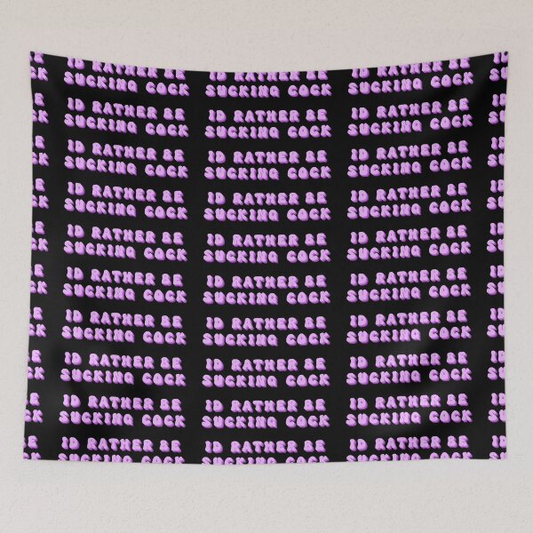 Item preview, I'd Rather Be Sucking Cock Groovy Purple Retro designed and sold by KinkShoppe.