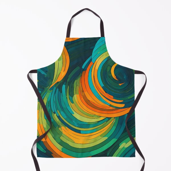 Item preview, Abstract colorful green circles pattern designed and sold by twisted-dot.