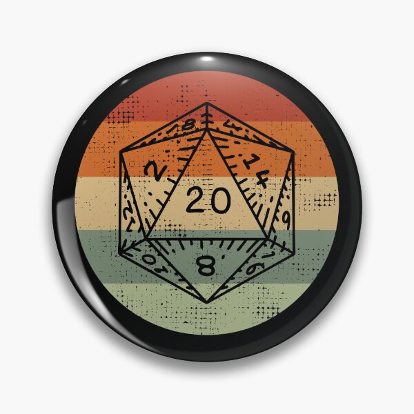Item preview, DnD D20 Retro Sunset designed and sold by sunburstrpg.