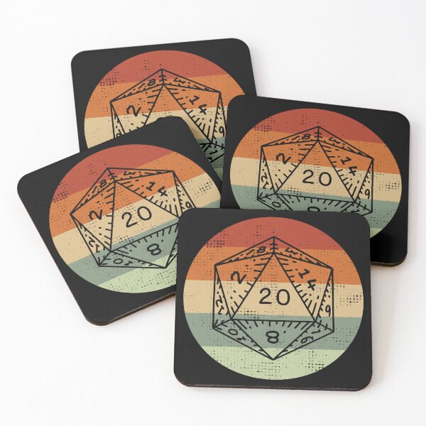 Item preview, DnD D20 Retro Sunset designed and sold by sunburstrpg.