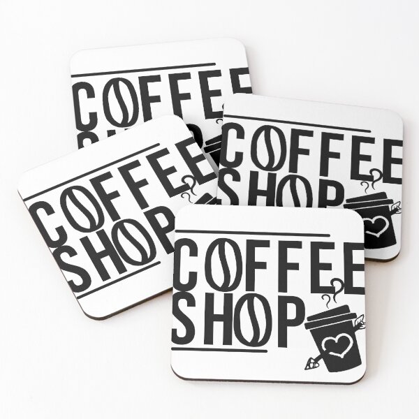 Item preview, Coffee Shop Text and Logo (Black Logo on White background) designed and sold by Jo McGregor.