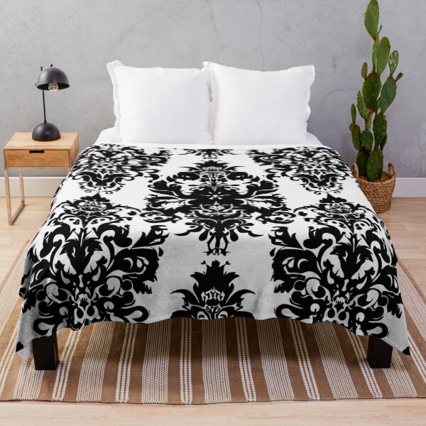 Item preview, Black and White Damask Pattern designed and sold by SamJanner.