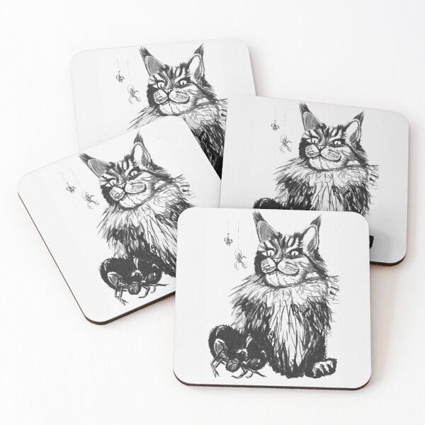 Item preview, Spiders and the Hunting Cat designed and sold by Rina Arling.