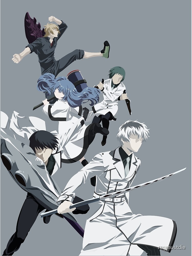 Quinx Squad Tokyo Ghoul Re Postcard By Reymustdie Redbubble.