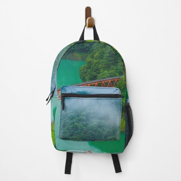 Item preview, Panoramic view of Two Railway Bridges High Above Lake Sesso in Japan. designed and sold by Pix4Japan.