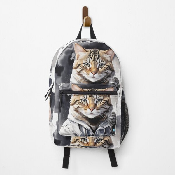 Item preview, Bliack and White Cat at Microphone designed and sold by jphillipscott.