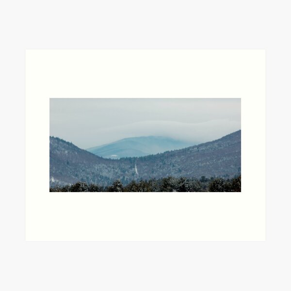 looking down the valley Art Print