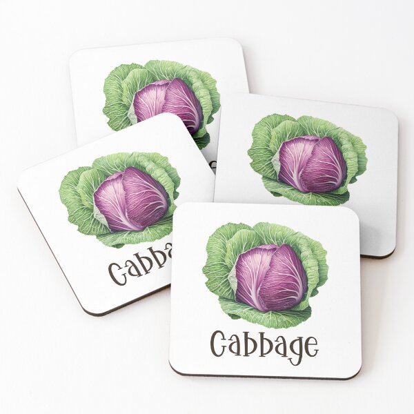 Item preview, Cabbage Illustration designed and sold by Sketch-Shack.